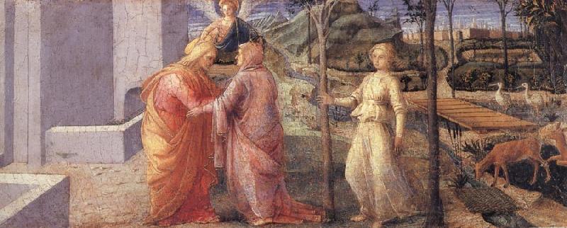 Fra Filippo Lippi The Meeting of Joachim and Anna at the Golden Gate